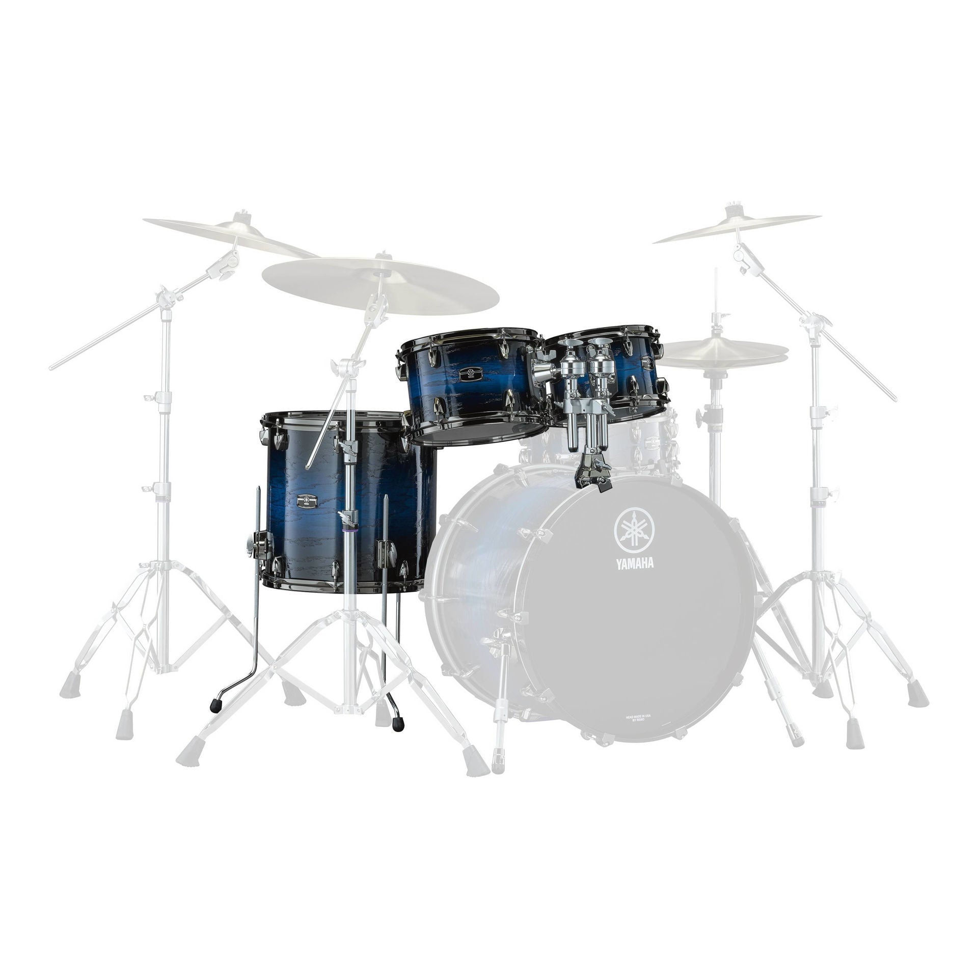 Yamaha Live Custom Hybrid Oak Euro Tom Pack 10/12/16FT with TH945B - Uzu Ice Sunburst