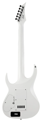 Back view of Solar A1.6 Vinter electric guitar in pearl white matte finish, showcasing its sleek design and hardware.