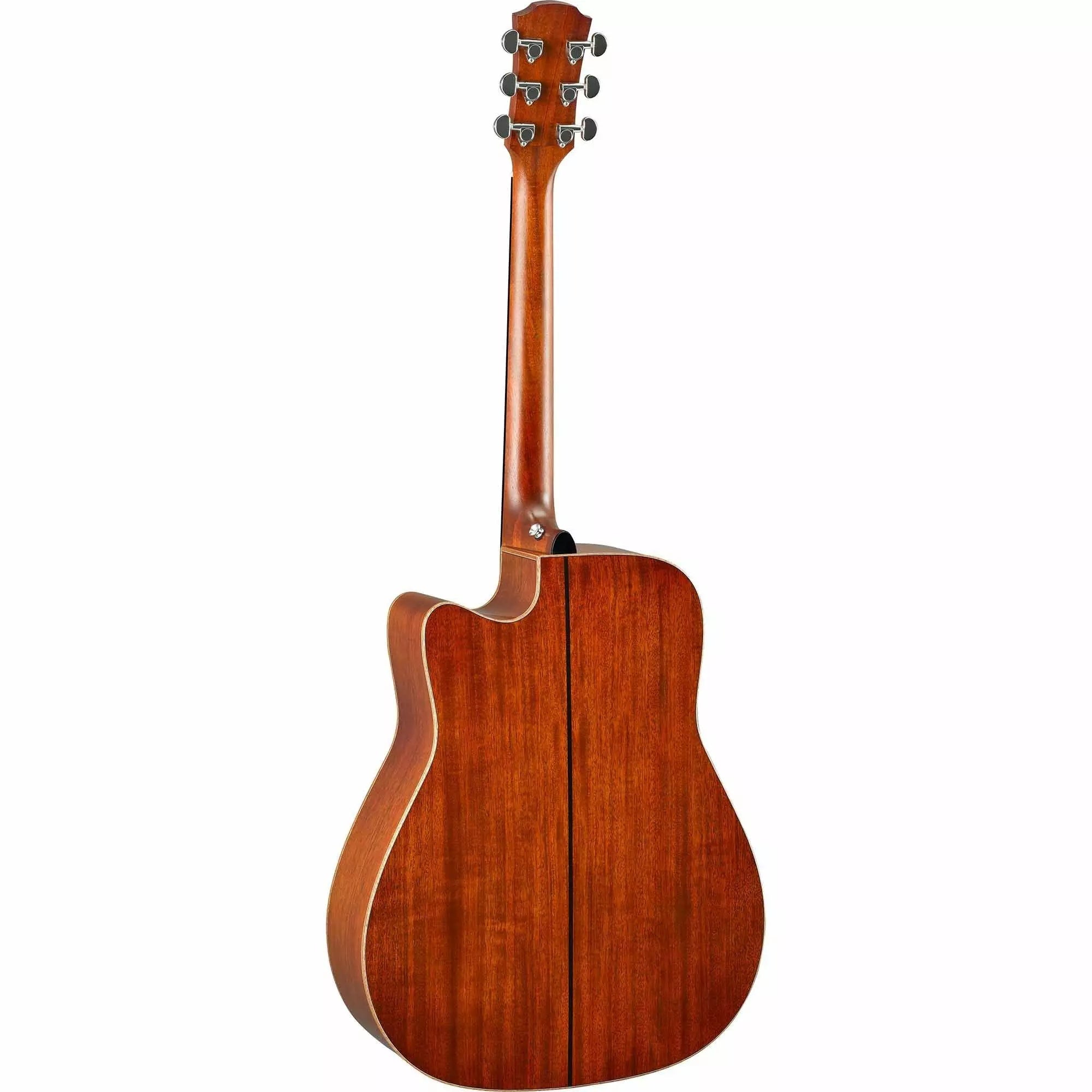 Yamaha A3M dreadnought acoustic guitar with mahogany back and sides, showing the body and soundhole.