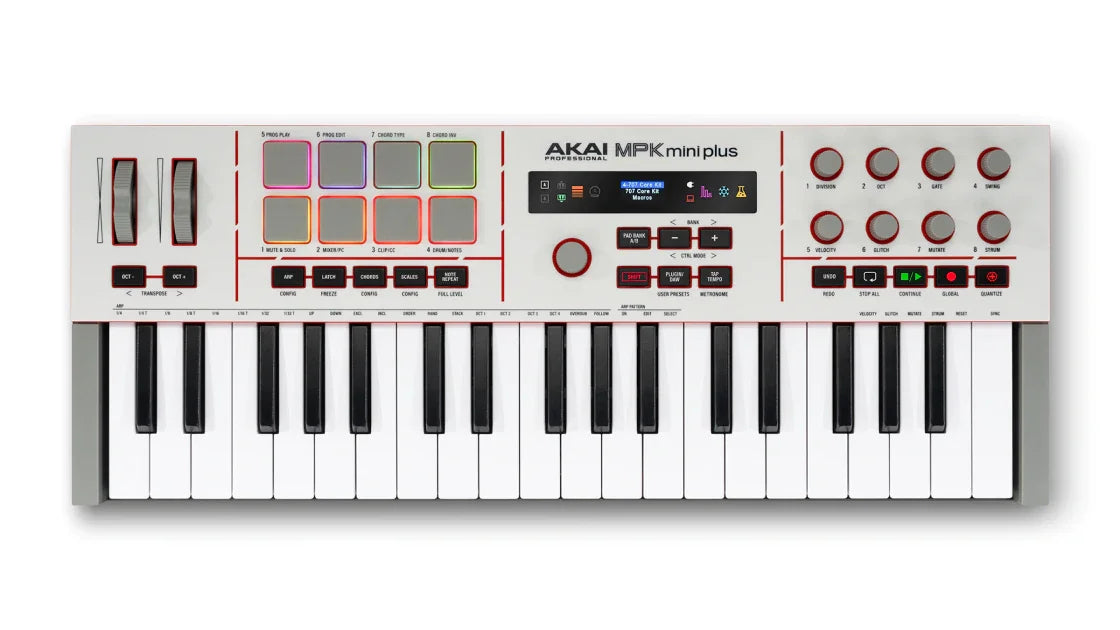 Akai MPK Mini Plus II — top view