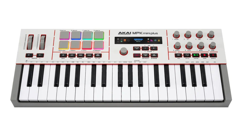 Akai MPK Mini Plus II — keyboard and controls