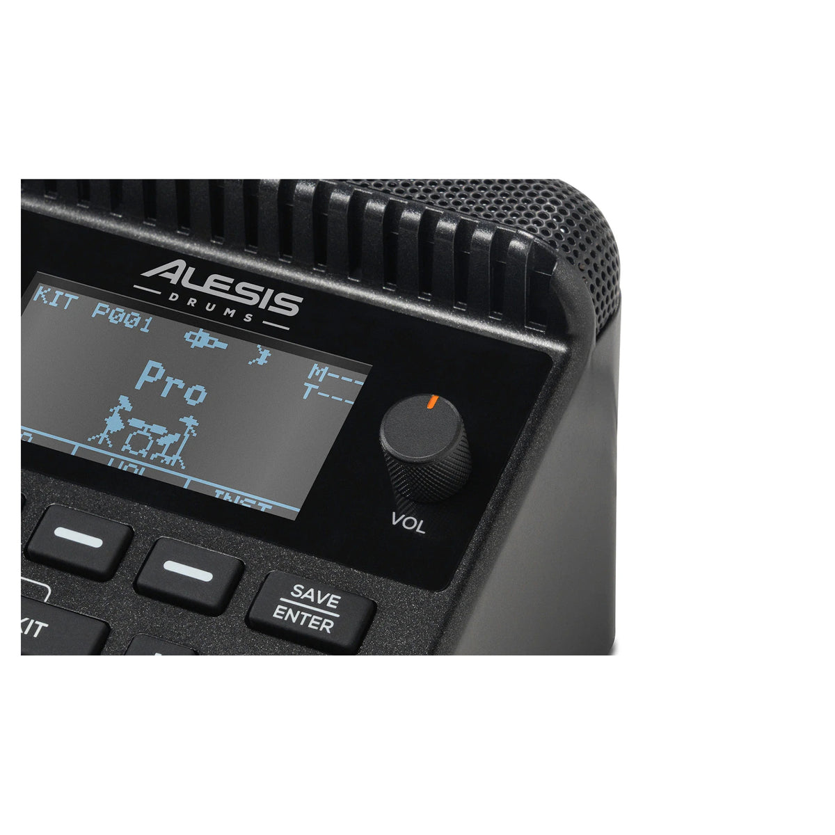 Alesis Kitstream acoustic drum capture and streaming system – display and navigation controls detail