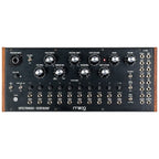 Moog Spectravox semi-modular analog spectral processor synthesizer rack module with colorful interface and patching controls.