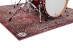 DRUMnBASE ST185 Sound Stage Persian Worn Red rug — surface and edge detail