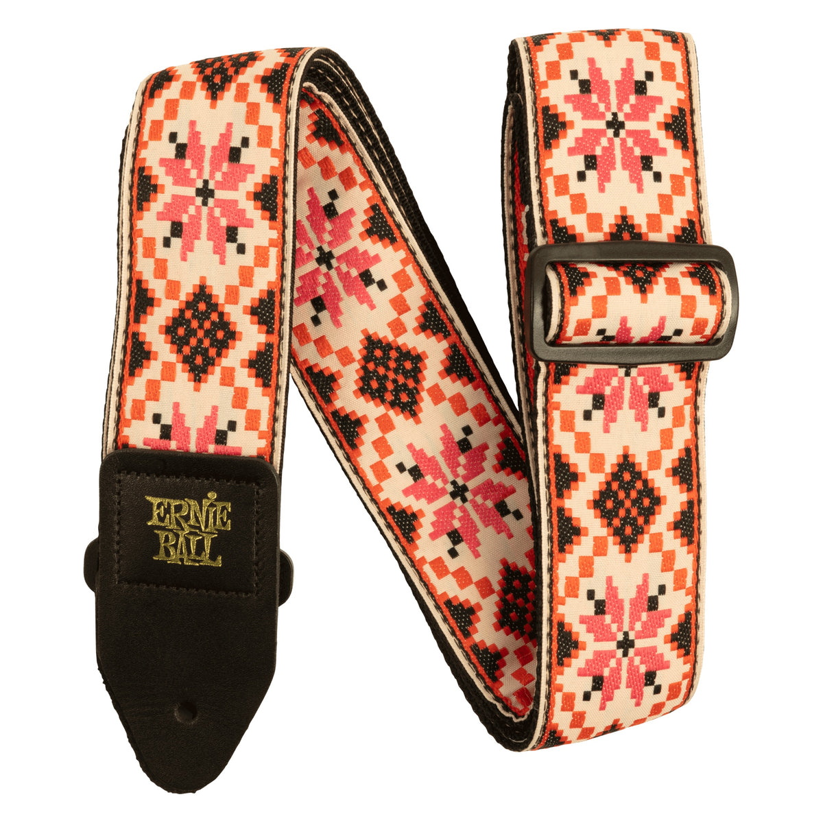 Ernie Ball Classic Jacquard Guitar Strap/Bass Strap - Cinnamon Needlepoint P05337