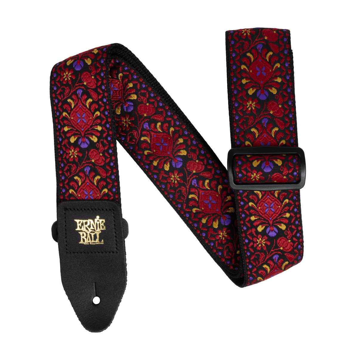 Ernie Ball Classic Jacquard Guitar Strap/Bass Strap - Crimson Royal Bloom P05369