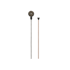Evans Cymbal Sizzler drum hardware accessory with two chains for adding sustain and effect to cymbals, detailed view.