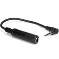 Hosa MHEE100/5 Headphone Adapter 1/4 TRS to Right Angle 3.5mm - 6 in 15cm