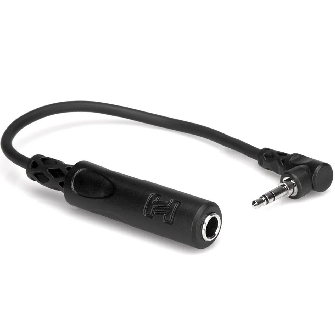 Hosa MHEE100/5 Headphone Adapter 1/4 TRS to Right Angle 3.5mm - 6 in 15cm