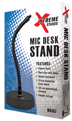 Xtreme MA347 Microphone Desk Stand with Gooseneck
