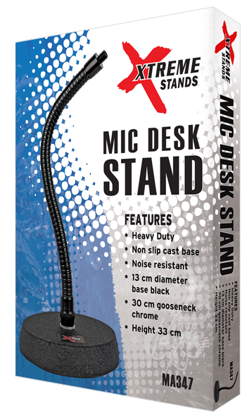 Xtreme MA347 Microphone Desk Stand with Gooseneck