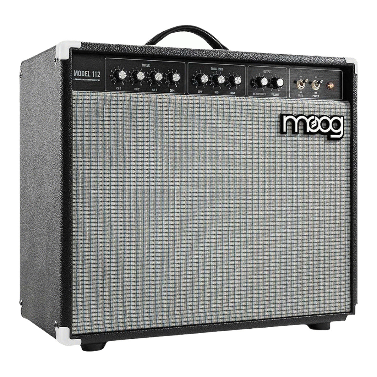 Moog Model 112 1x12 full-range analog keyboard amplifier, front view