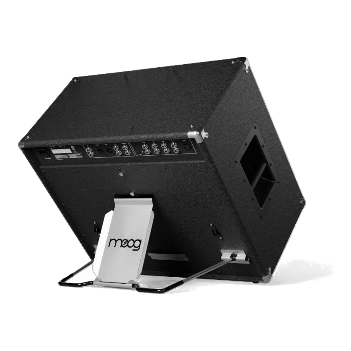 Moog Model 112 1x12 full-range analog keyboard amplifier with speaker cabinet and control panel