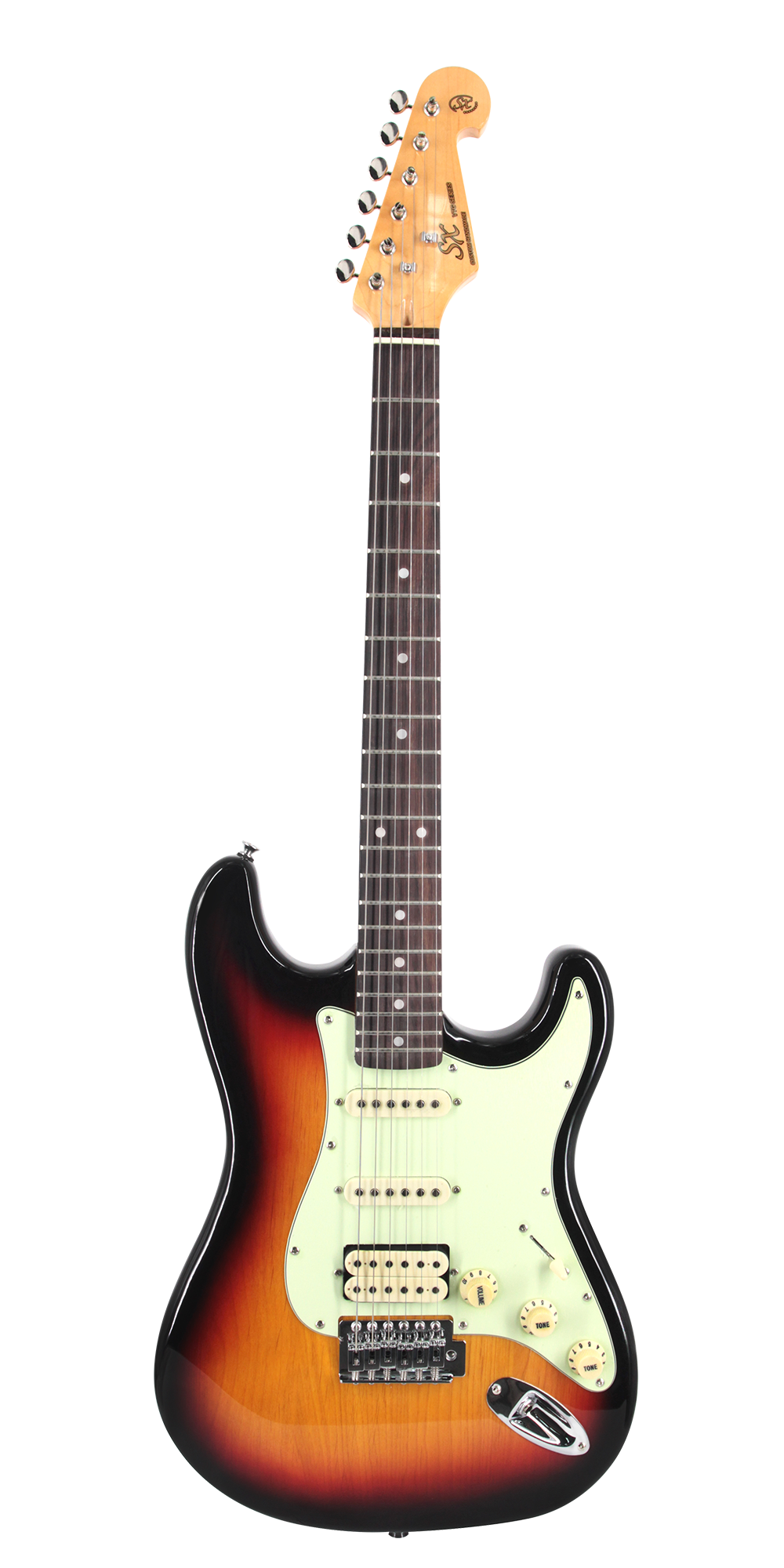 SX VES62HTS Vintage Series Electric Guitar SSH - Three Tone Sunburst