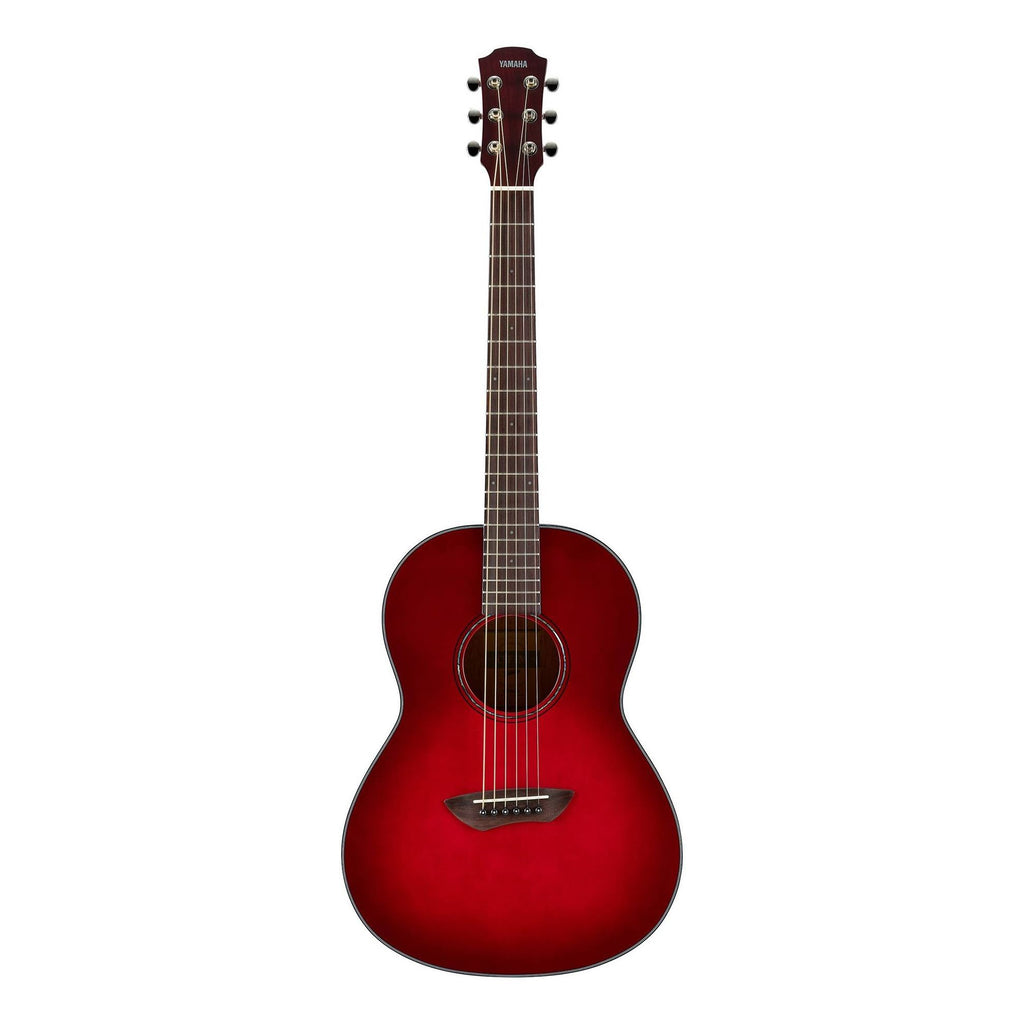 Yamaha CSF1M Travel Acoustic Guitar with Bag in Crimson Red Burst