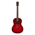 Yamaha CSF1M Travel Acoustic Guitar with Bag in Crimson Red Burst