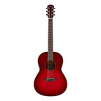 Yamaha CSF1M Travel Acoustic Guitar with Bag in Crimson Red Burst