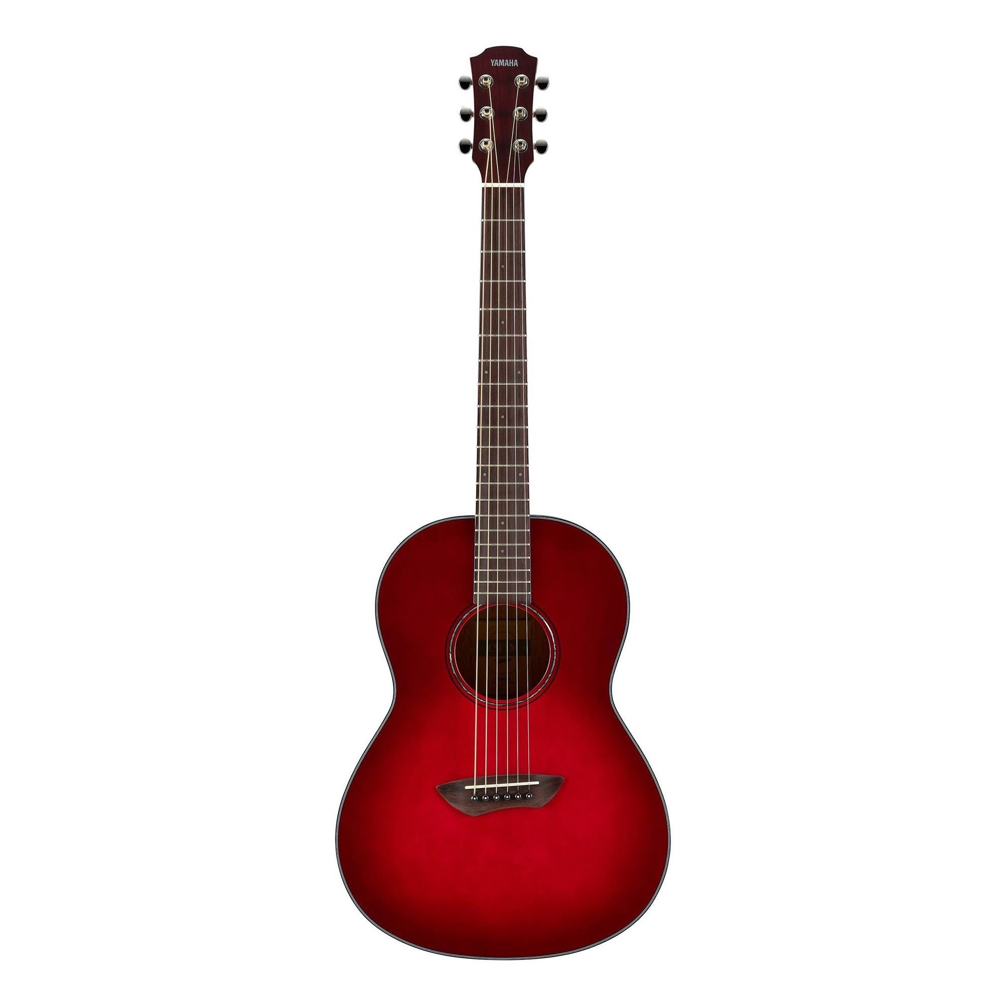 Yamaha CSF1M Travel Acoustic Guitar with Bag in Crimson Red Burst
