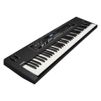 Yamaha CK76 stage piano with black finish, angled front view showing 76 keys and control panel for live performance use