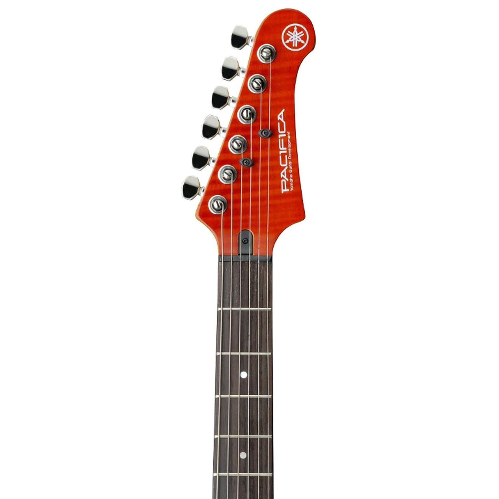 Yamaha PAC611V Pacifica Electric Guitar with Tinted Maple Neck in Caramel Brown Flamed Maple