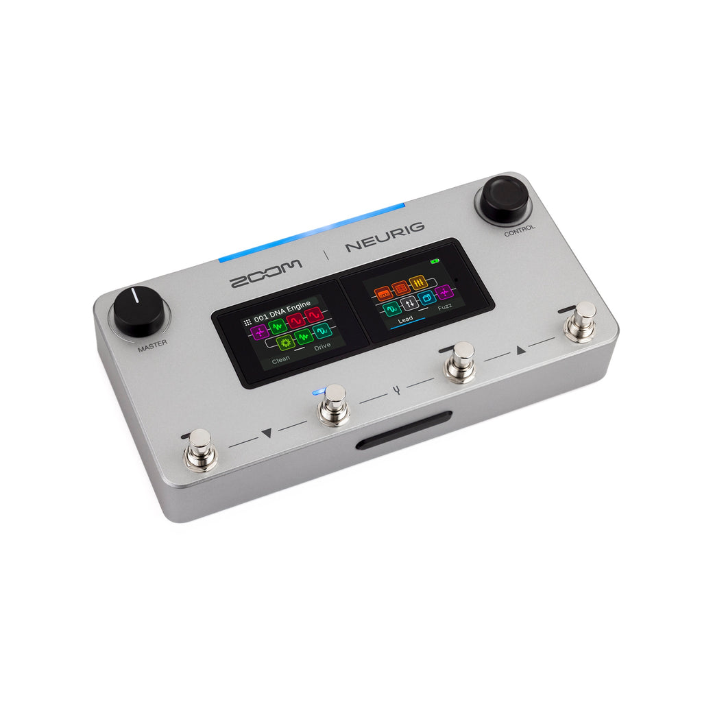 ZOOM NEURIG Amp and Multi-Effects Modeler pedal, front view